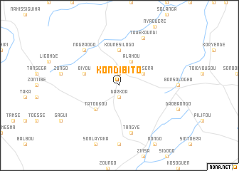 map of Kondibito