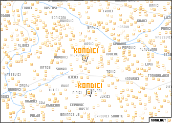 map of Kondići