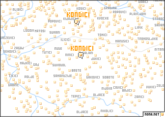 map of Kondići