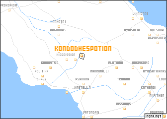 map of Kondodhespótion