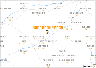 map of Kondogombenga