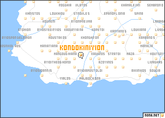 map of Kondokiníyion