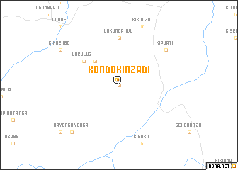 map of Kondo-Kinzadi