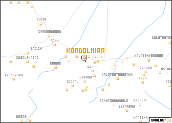 map of Kondol Mīān