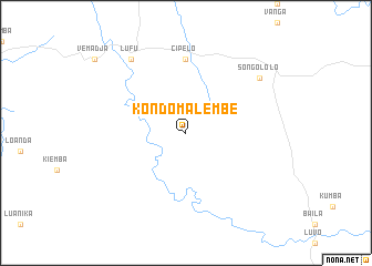 map of Kondo-Malembe