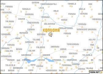 map of Kondoma