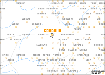 map of Kondoma