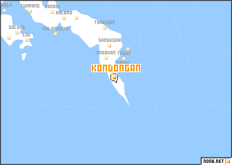 map of Kondongan