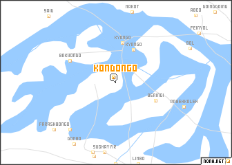 map of Kondongo