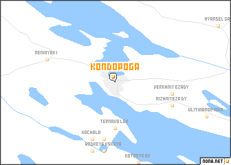 map of Kondopoga