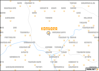 map of Kondora