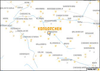 map of Kondorcheh