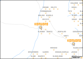 map of Kondoro