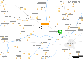 map of Kondoubo