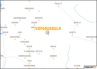 map of Kondougoula