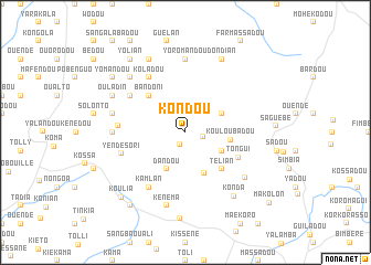 map of Kondou