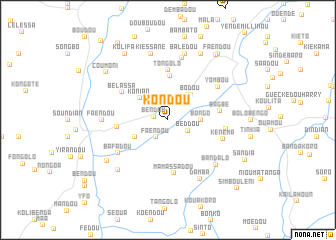 map of Kondou