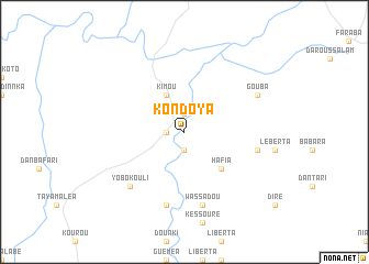 map of Kondoya