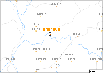map of Kondoya
