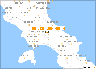 map of Kondrafouriánika