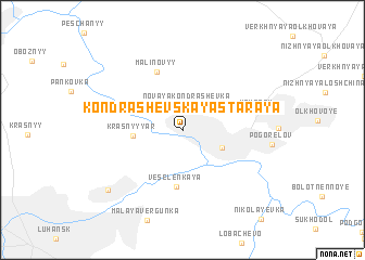 map of Kondrashevskaya Staraya