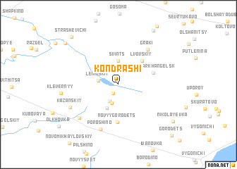 map of Kondrashi