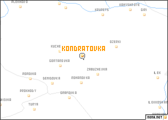 map of Kondratovka