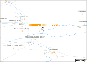 map of Kondratovskaya
