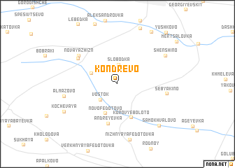 map of Kondrëvo