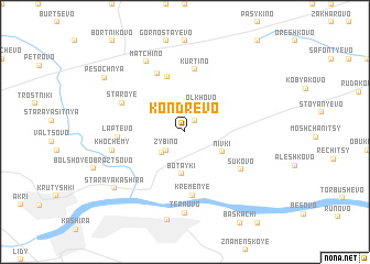 map of Kondrëvo