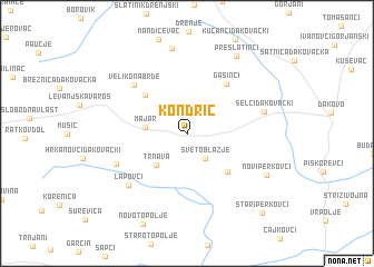 map of Kondrić