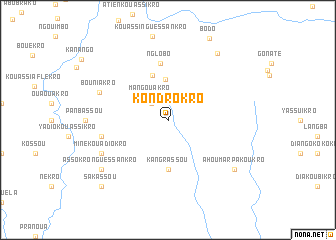 map of Kondrokro