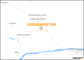 map of Kondushi-Pustosh\