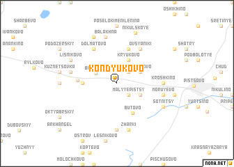 map of Kondyukovo