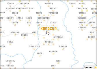 map of Kondzua