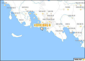 map of Konebada