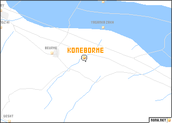 map of Kone-Borme