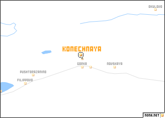 map of Konechnaya