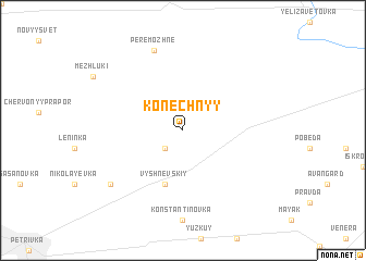 map of Konechnyy