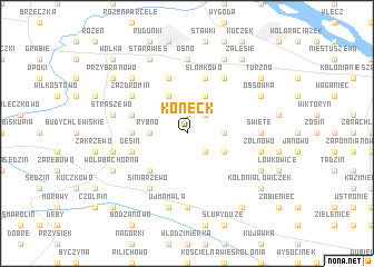 map of Koneck