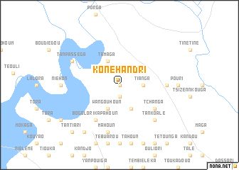map of Konéhandri