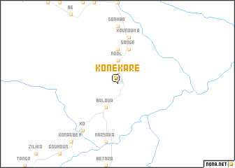 map of Konékaré