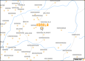 map of Konéla