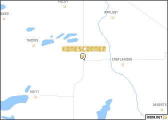 map of Kones Corner