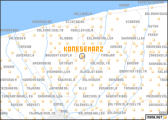 map of Kones-e Marz