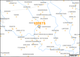 map of Konets