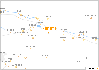 map of Konets