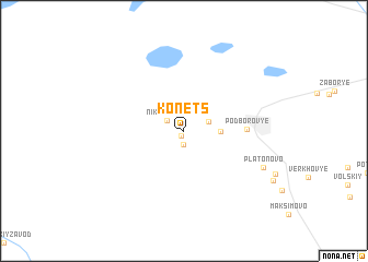 map of Konets