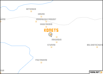 map of Konets