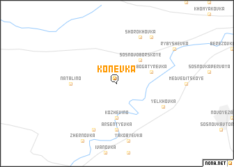 map of Konëvka